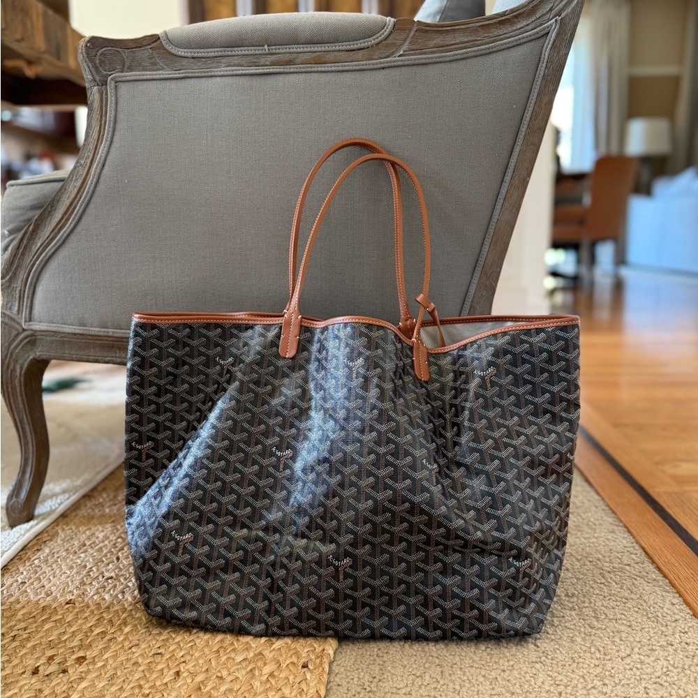 Goyardine Saint Louis GM Black Gold - Picture 6 of 17